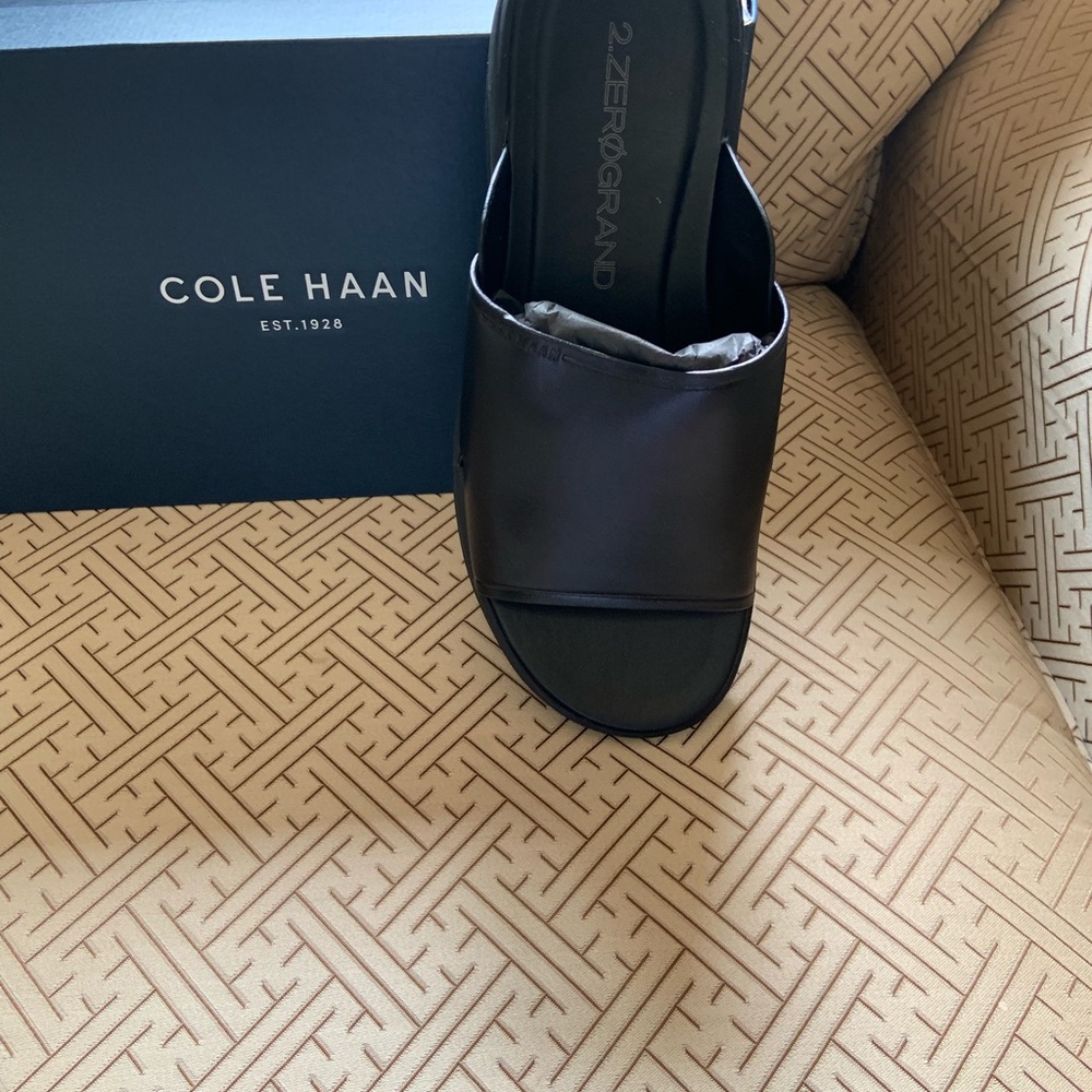 Men’s Cole Haan leather slides